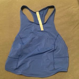 LULULEMON POWER THROUGH TANK SIZE 12 BLUE